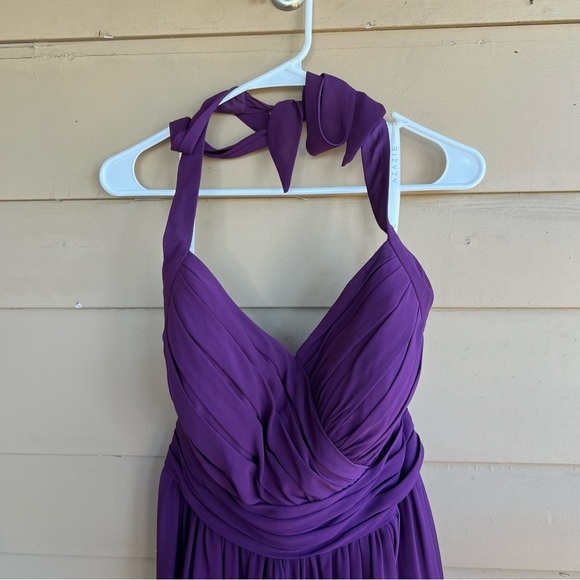 Azazie Halter Bridesmaid Dress Grape Purple - Size S - PLEASE SEE MEASUREMENTS - Picture 2 of 6